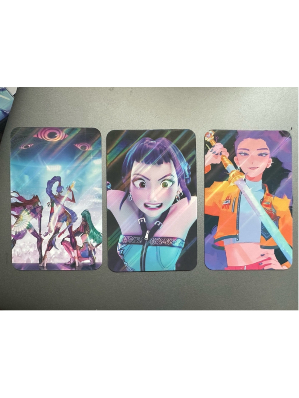 *RARE* K-POP DEMON HUNTERS 2025 Holographic HUNTRIX - Two Genuine HOLO CARDs